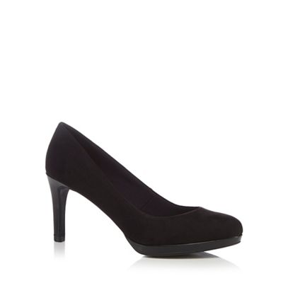 Black stiletto court shoes